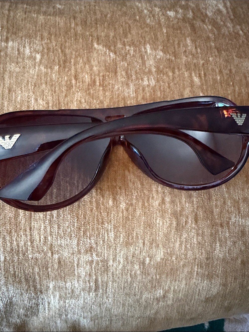 Emporio Armani Brown Gradient Aviator Sunglasses - Picture 7 of 10